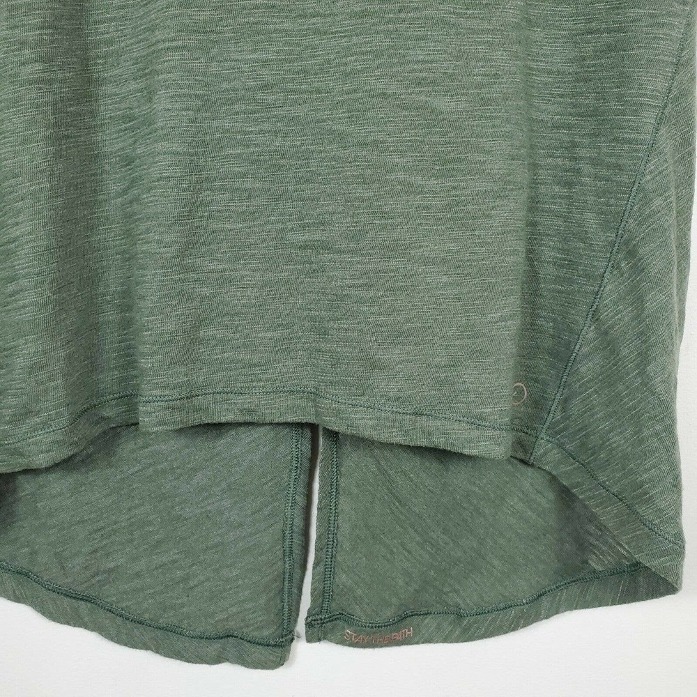Calia by Carrie Underwood Peekaboo Twist Back Workout Top Short Sleeve Green M - Picture 5 of 10